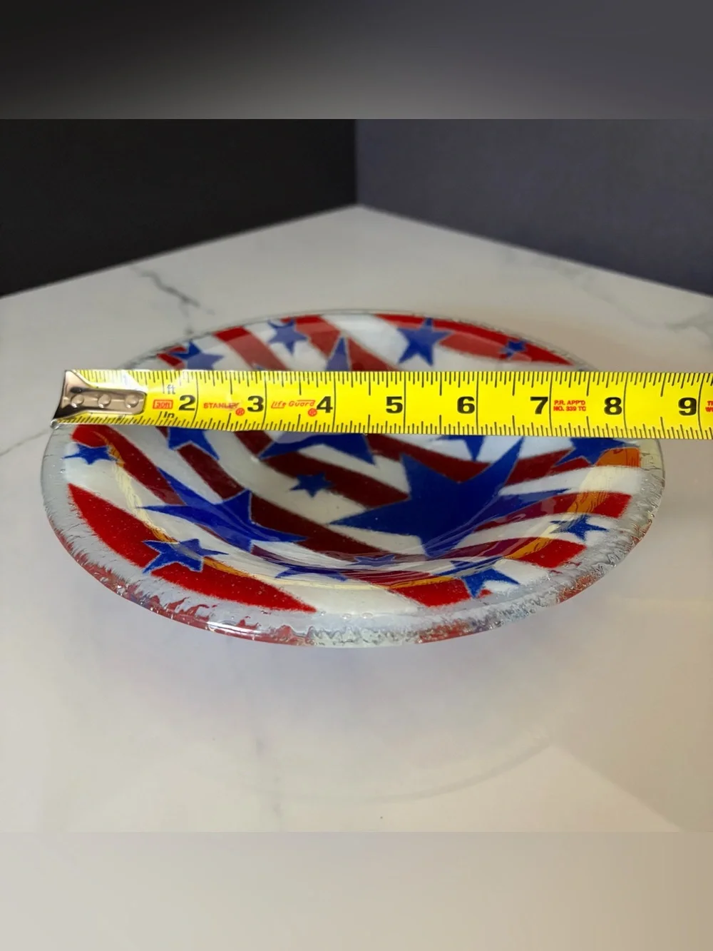 Stars & Stripes - Fourth of July Patriotic Bowl by Peggy Karr